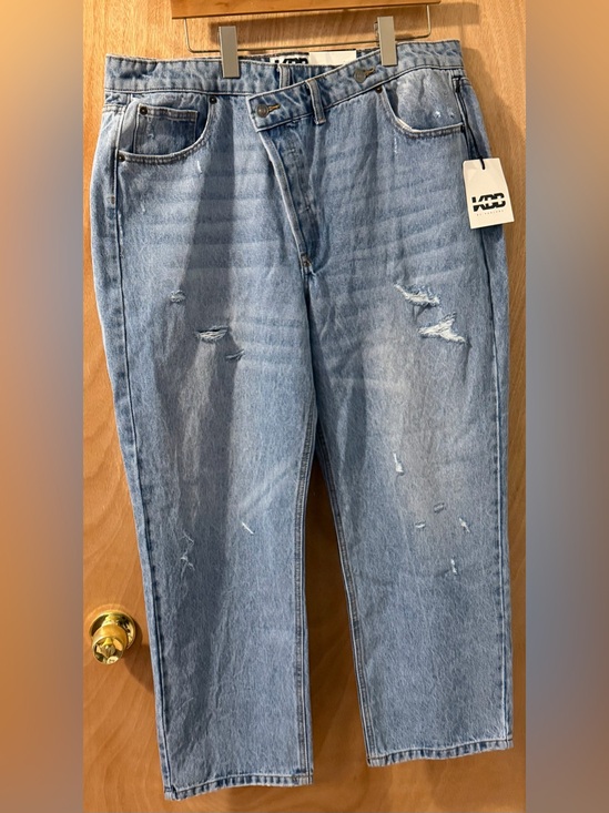 KBB Denim - KBB By Kahlana Light Blue Straight Leg Jeans - Size 14 NWT